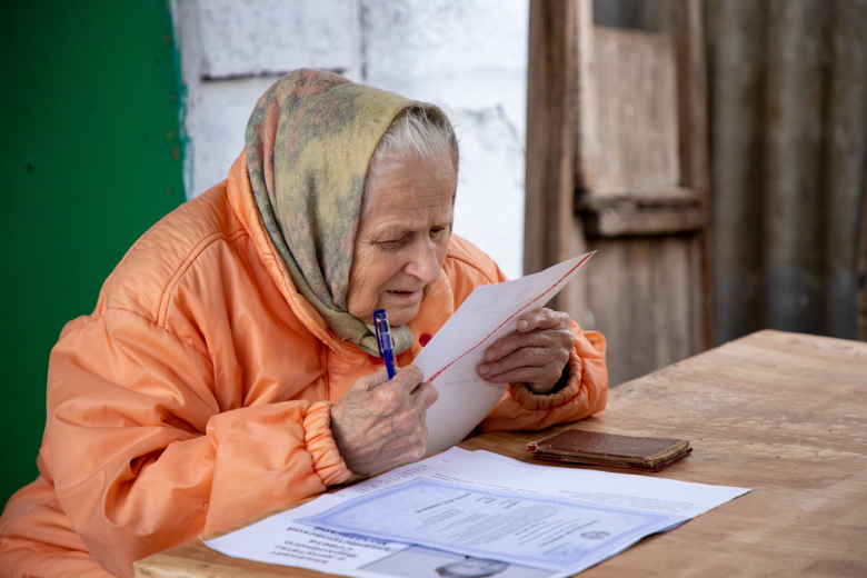 Граждане могли проголосовать на дому