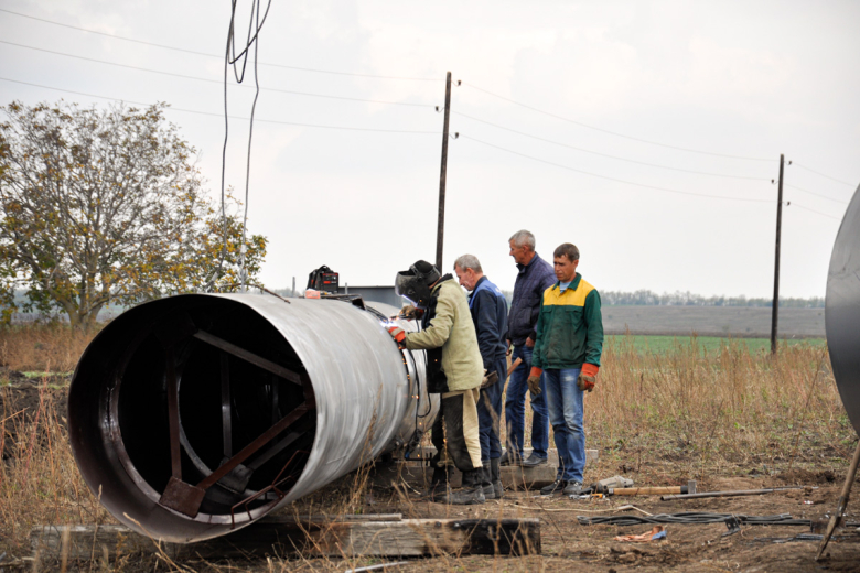 Прокладка водопровода в с.Слобода Рашково. 
